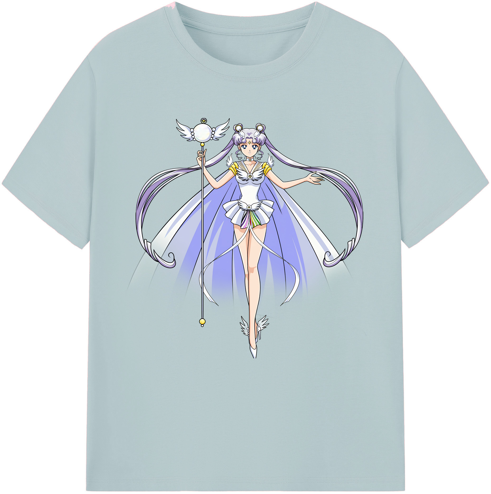 （画像用） 美少女戦士セーラームーン 月野 うさぎ つきの うさぎ Sailor Moon Tsukino Usagi 綿100％半袖Tシャツ（フロントプリント）